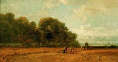 ミュンヘンのニンフェンブルガーパークで 作： Carl Spitzweg