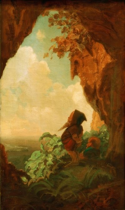 鉱山労働者、または最初の鉄道 作： Carl Spitzweg
