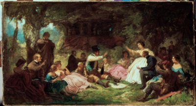 ピクニック 作： Carl Spitzweg