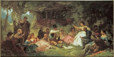 ピクニック 作： Carl Spitzweg