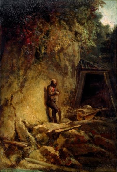 鉱夫 作： Carl Spitzweg