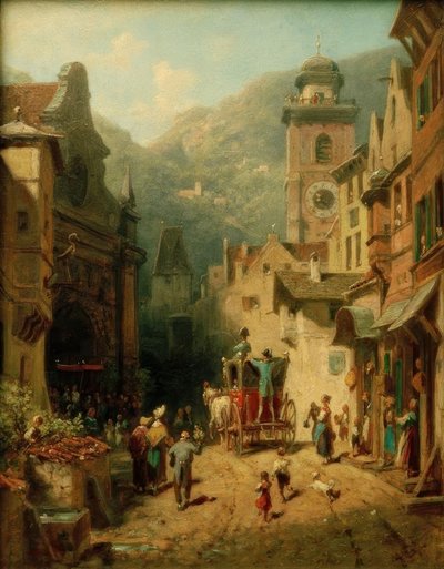 田舎の父の訪問 作： Carl Spitzweg