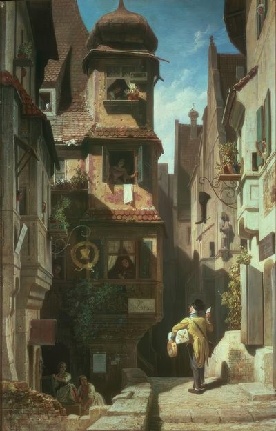 ローゼンタールのレターキャリア 作： Carl Spitzweg