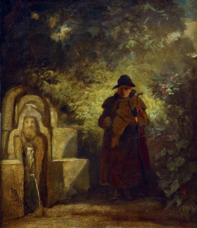 噴水ゲスト 作： Carl Spitzweg