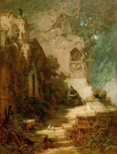 世捨て人 作： Carl Spitzweg
