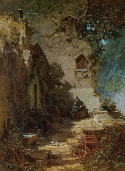 世捨て人 作： Carl Spitzweg