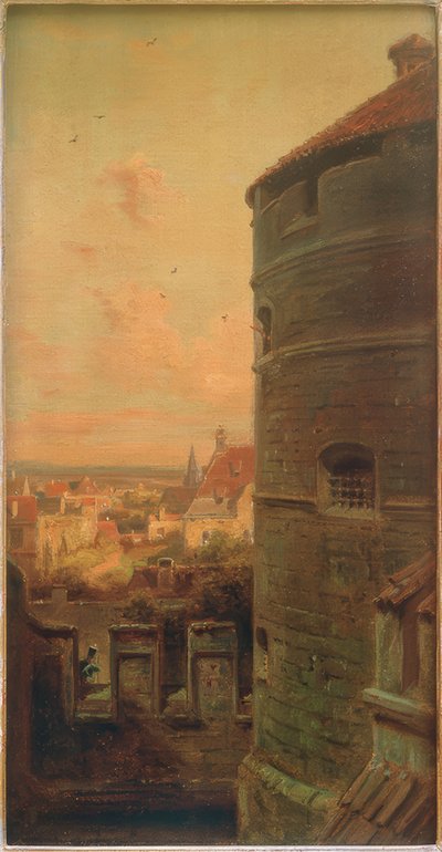 ローテンブルク・オプ・デア・タウバーの消化塔 作： Carl Spitzweg
