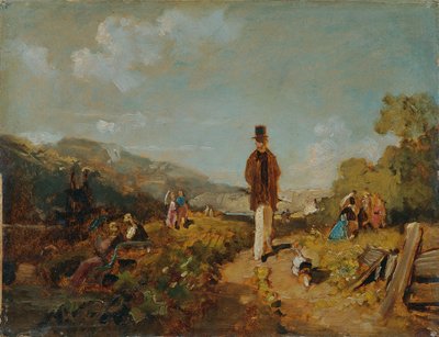 そこにハーゲストルツ 作： Carl Spitzweg