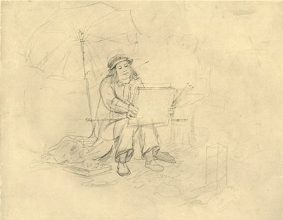 Der Landschaftsmaler II、19世紀中期後半、1924年。 作： Carl Spitzweg