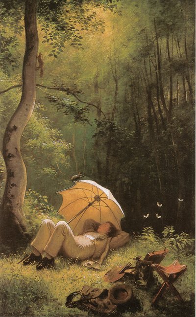 次のアーティストによるアート作品： Carl Spitzweg