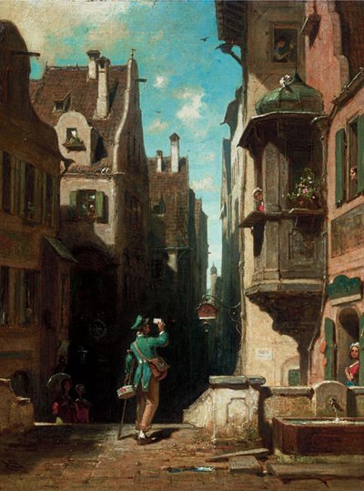 郵便屋さん 作： Carl Spitzweg