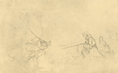 19世紀半ば後半のサンデーハンター、c1924。 作： Carl Spitzweg