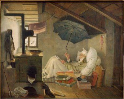 かわいそうな詩人 作： Carl Spitzweg