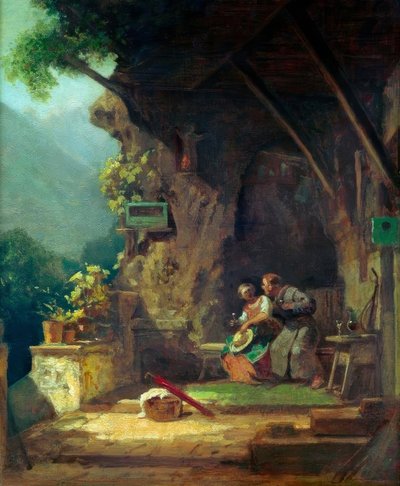 恋する隠者 作： Carl Spitzweg