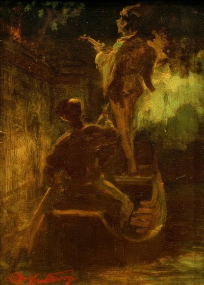船からのセレナーデ 作： Carl Spitzweg