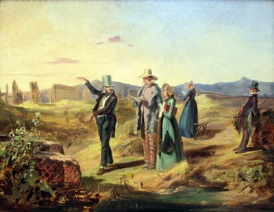 カンパーニャでの英語 作： Carl Spitzweg