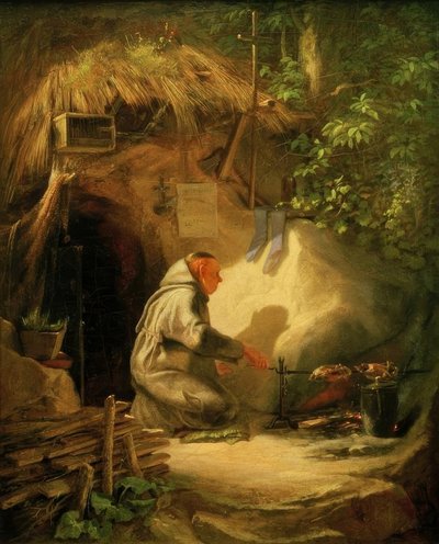 仙人フライドチキン 作： Carl Spitzweg