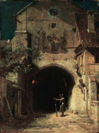 あくびセンチネル 作： Carl Spitzweg