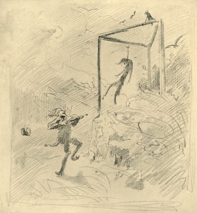 Galgenmusik、19世紀中期後半、c1924。 作： Carl Spitzweg