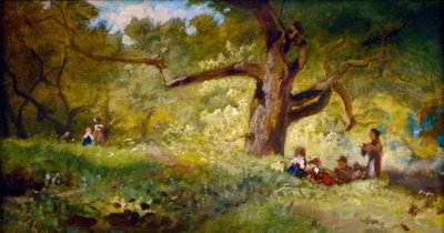 森の中 作： Carl Spitzweg