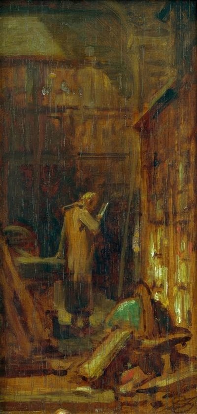 図書館で 作： Carl Spitzweg