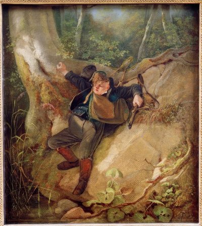 狩猟事故 作： Carl Spitzweg