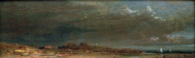 湖の風景-キーム湖の風景 作： Carl Spitzweg