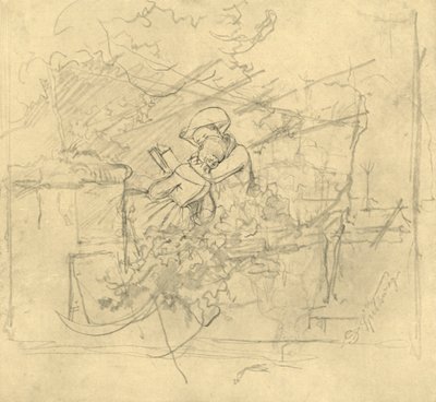19世紀半ば後半のレクトゥール、c24年。 作： Carl Spitzweg