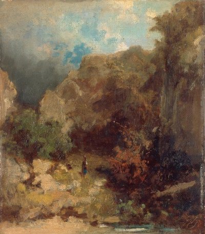 森の中の少女 作： Carl Spitzweg