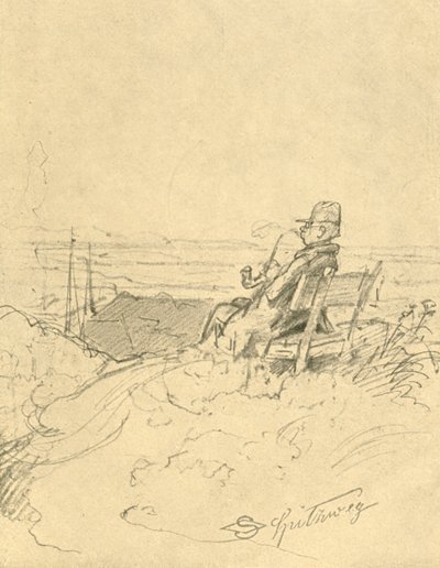 仕事がよく休んだ後、19世紀半ば後半、c1924。 作： Carl Spitzweg