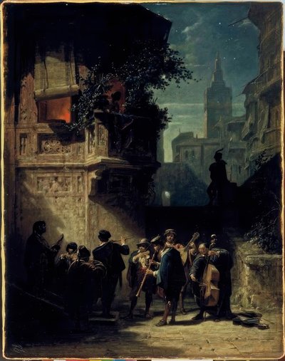 スペインの静けさ 作： Carl Spitzweg