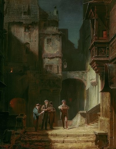 セレナーデ 作： Carl Spitzweg