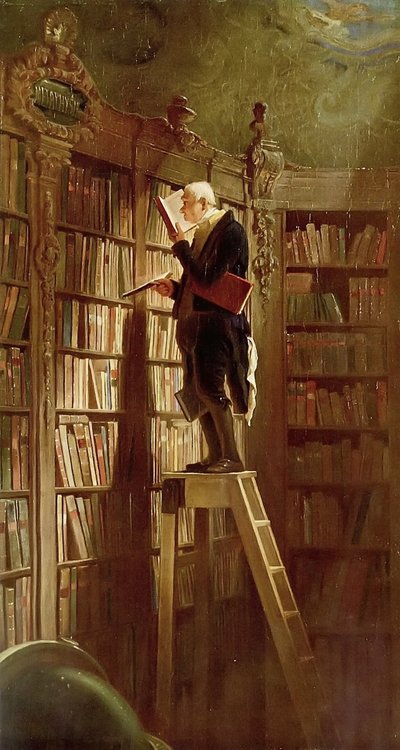 本の虫 作： Carl Spitzweg