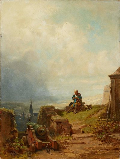 退役軍人、c。 1870年。 作： Carl Spitzweg