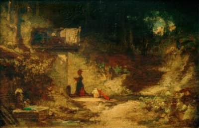 森のチャペルの前 作： Carl Spitzweg