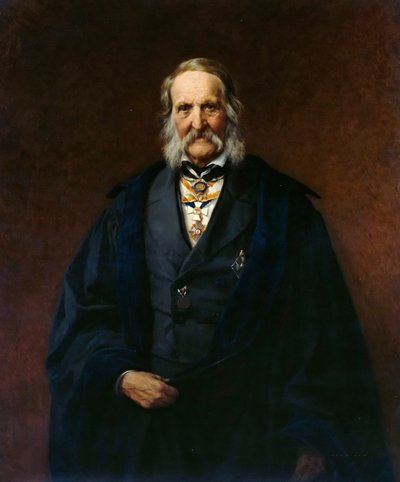 物理学者フランツ・エルンスト・ノイマンの肖像 1798-1895, 1886. 作： Carl Steffeck