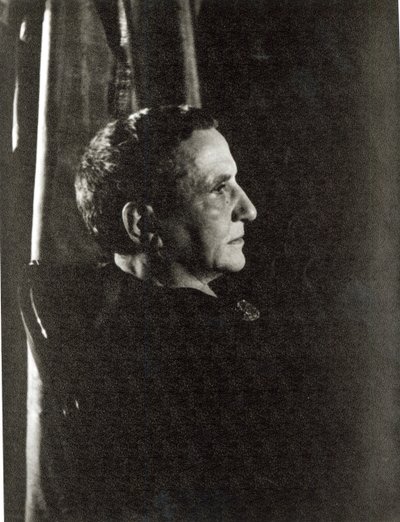 ガートルード・スタイン（1874-1946）1934年11月4日（ゼラチン・シルバー・プリント） 作： Carl Van Vechten