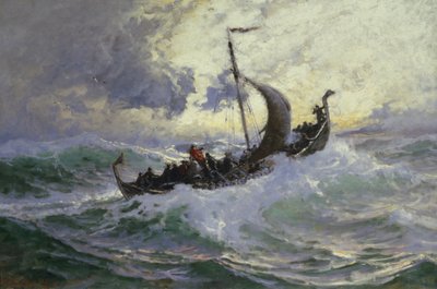レイフ・エリクソンがアメリカを発見 作： Carl Wilhelm Barth