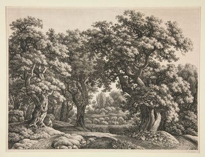 森の風景 作： Carl Wilhelm Kolbe the elder
