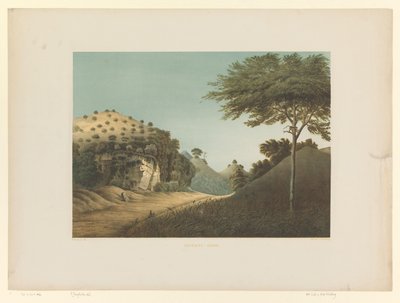 グヌンセウの風景 Goênoeng-Sèwoe (オブジェクトのタイトル) 作： Carl Wilhelm Mieling (possibly)