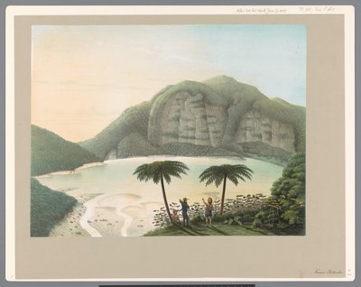 ジャワのパトーチャ火山の火口湖 作： Carl Wilhelm Mieling (possibly)