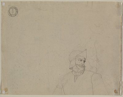 風景の中の兵士、19 世紀の第 2 四半期。 作： Carl Wilhelm Tischbein