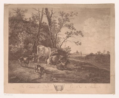 牛のいる風景 Pâturage Hollandois (オブジェクトのタイトル) 作： Carl Wilhelm Weisbrod