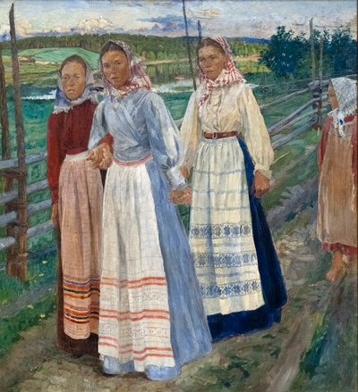 土曜日の夕方 作： Carl Wilhelm Wilhelmson