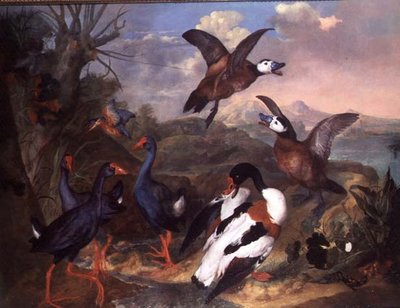 風景の中の鳥 作： Carl Wilhelm de Hamilton