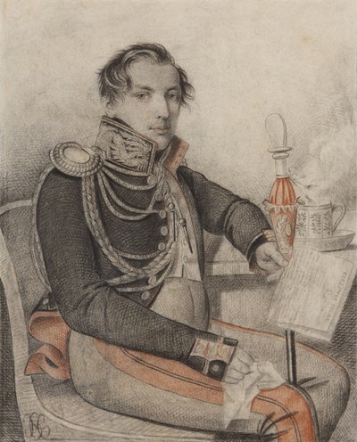 カウントピョートルペトロヴィッチコノヴニツィン1803-1830、1820年代初頭の肖像画。 作： Carl von Hampeln