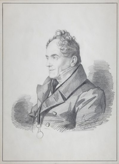 伯爵ヴィクトルパブロビッチコチュベイ1768-1834の肖像、ロシア帝国首相、c。 1832 作： Carl von Hampeln