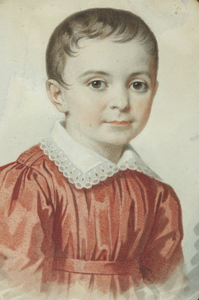 1849年の子供としてのユージニアコチュベイの肖像。 作： Carl von Hampeln