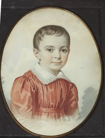 1849年の子供としてのユージニアコチュベイの肖像。 作： Carl von Hampeln