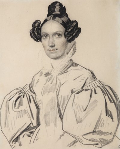 オルガ・ニコラエヴナ・タリージナの肖像画、ズボヴァ1803-1882、1830年代初頭。 作： Carl von Hampeln